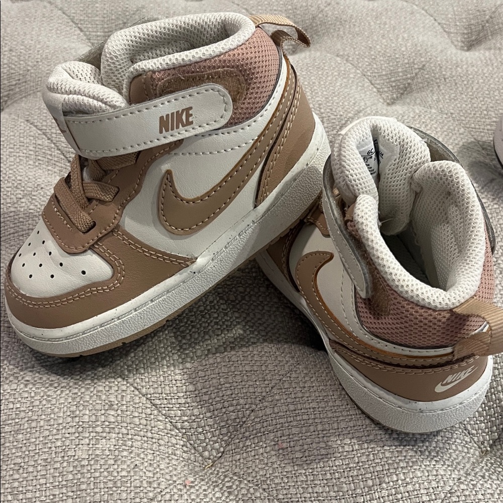 Nike Kids Sneakers - Brown and White